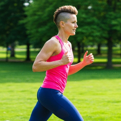 Person feeling energetic and active, representing boosted NAD+ levels