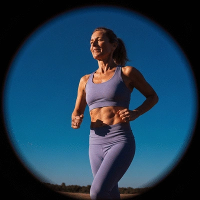 Healthy person engaging in an active lifestyle